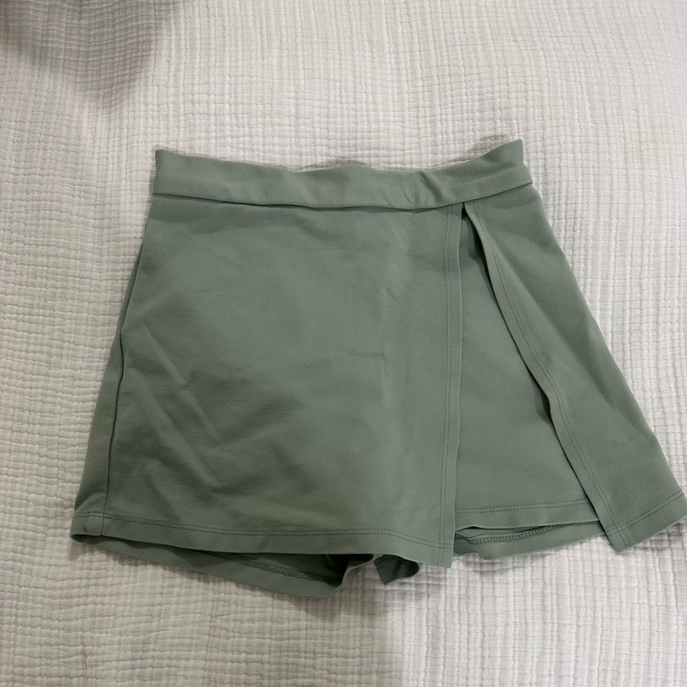 Altar'd State Sage Green Skort